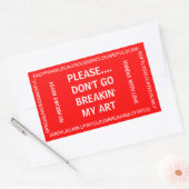 Sticker fragile de l'artiste (Enveloppe)
