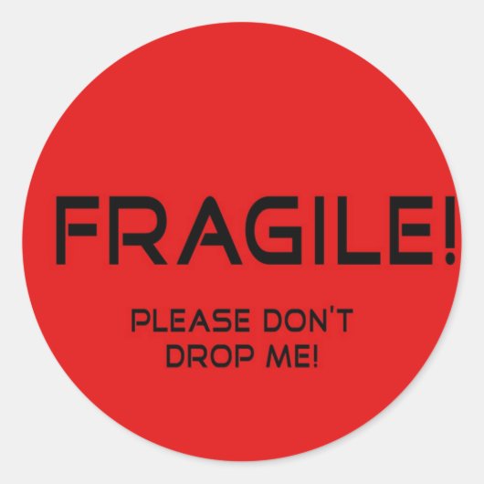 Sticker Fragile pour des marchandises de valeur (Devant)