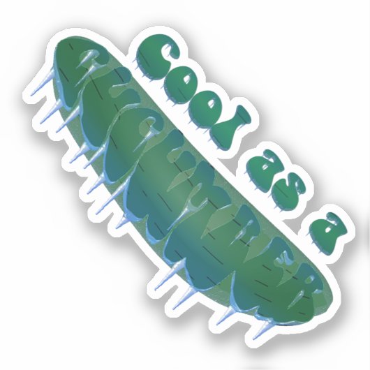Sticker Frais comme un concombre (Recto)