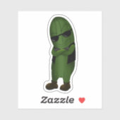 Sticker Frais comme un concombre (Feuille)