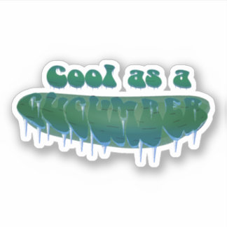 Sticker Frais comme un concombre