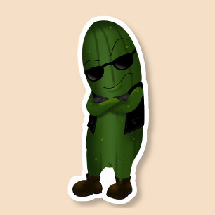 Sticker Frais comme un concombre