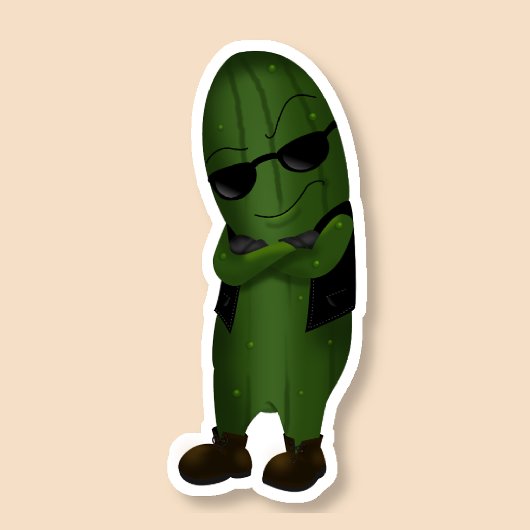 Sticker Frais comme un concombre