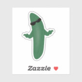 Sticker Frais comme un concombre (Feuille)