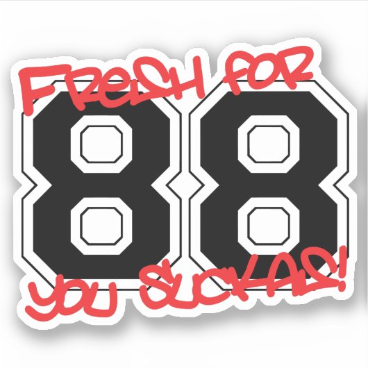 Sticker Frais pour '88 (Devant)