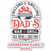 Sticker Fraisage et grillades de papa's bar and grill desi (Devant)