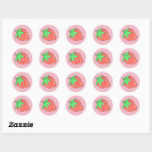 Sticker fraise (Feuille)