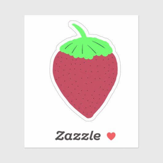 Sticker Fraise (Feuille)