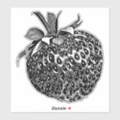 Sticker Fraise (Feuille)