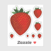 sticker fraise (Feuille)