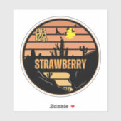 Sticker Fraise, Arizona (Feuille)