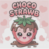 STICKER FRAISE CHOCOLAT (Devant)