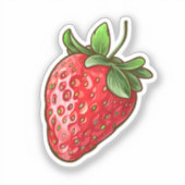 Sticker Fraise de dessin (Recto)