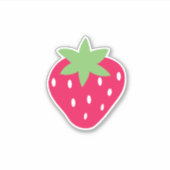 Sticker Fraise mignonne (Devant)