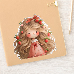 Sticker Fraise mûre fille