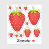 Sticker Fraises (Feuille)