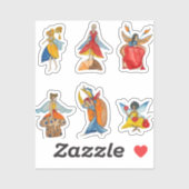 Sticker Fraises alimentaires (Feuille)