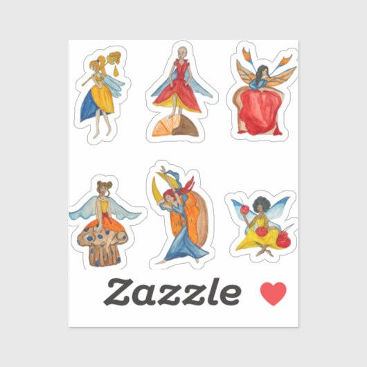 Sticker Fraises alimentaires (Feuille)