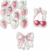 Sticker Fraises et cerises (Devant)