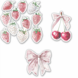 Sticker Fraises et cerises