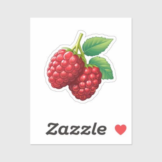Sticker Framboise (Feuille)