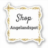 Sticker Framed Shop Votre Boutique Nom (Devant)