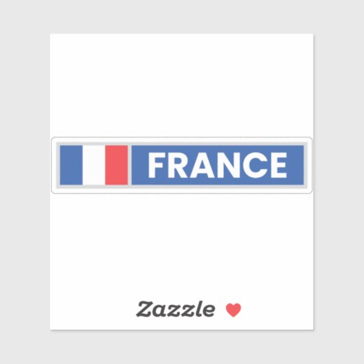 Sticker France National Flag (Feuille)