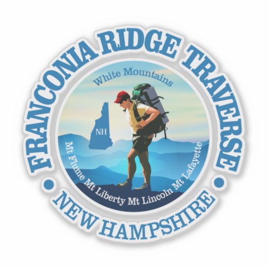 Sticker Franconia Ridge Traverse (C) (Devant)