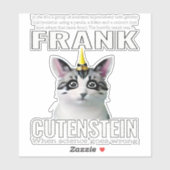 Sticker Frank cutenstein (Feuille)