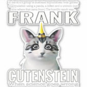 Sticker Frank cutenstein (Devant)