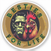 Sticker "Frank & Earl Besties" Chessy Chicken Vinyl (Recto)