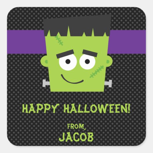 Sticker Frankenstein Halloween, Enfants Halloween (Devant)