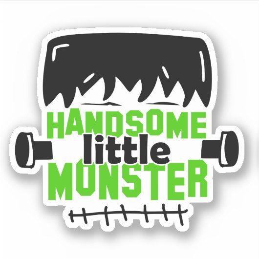 Sticker Frankenstein Joli petit monstre | Halloween (Devant)
