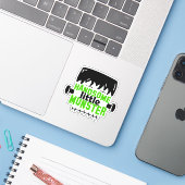 Sticker Frankenstein Joli petit monstre | Halloween (Ordinateur portable avec iPhone)