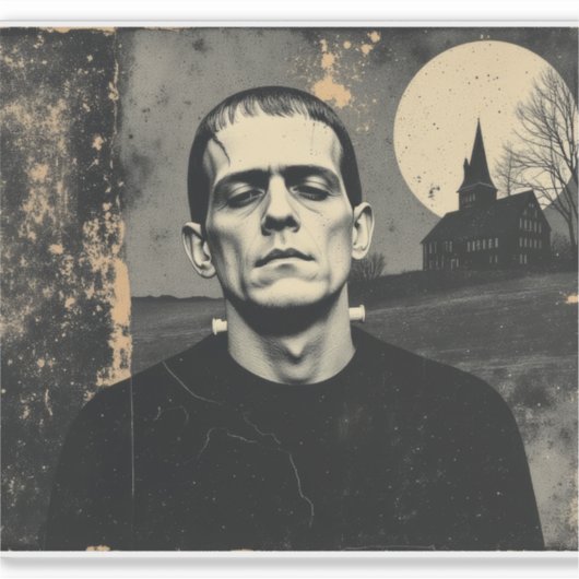 Sticker Frankenstein Monster Halloween (Devant)