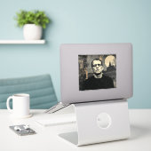 Sticker Frankenstein Monster Halloween (Ordinateur portable sur le bureau)