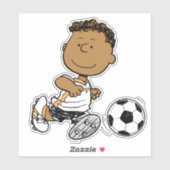Sticker Franklin Jouer Au Football (Feuille)