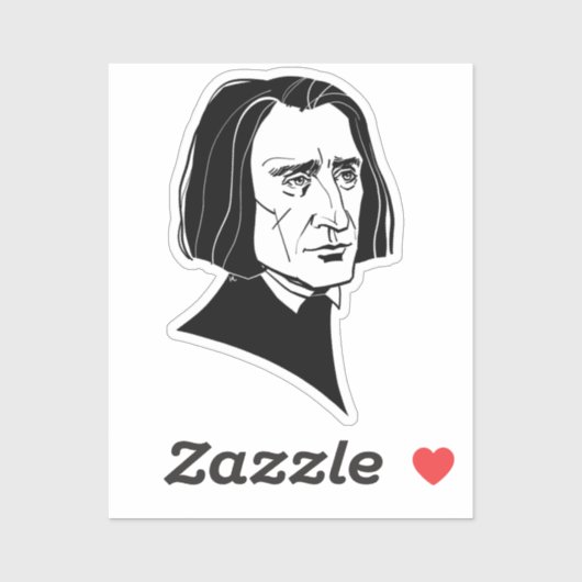 Sticker Franz Liszt (Feuille)