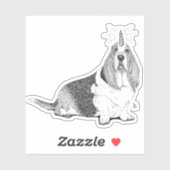 Sticker Fred Bassetcorn (Feuille)