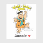 Sticker Fred Flintstone Yabba-Dabba Doo ! (Feuille)
