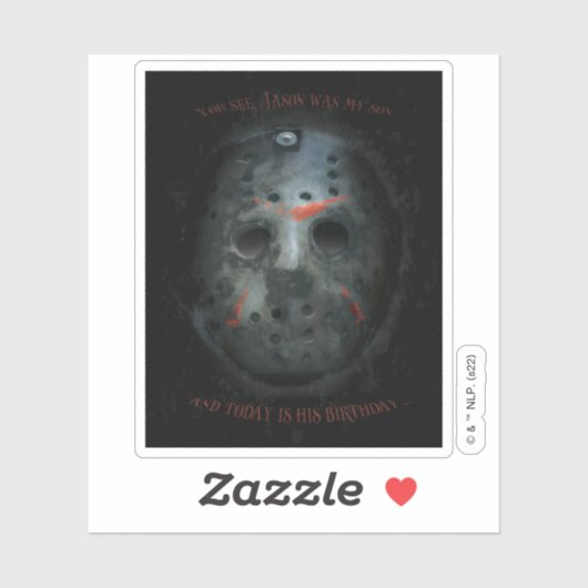 Sticker Freddy contre Jason | Devis Jason Mask (Feuille)