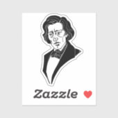 Sticker Frederic Chopin (Feuille)