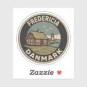 Sticker Fredericia, Danemark Danemark (Feuille)