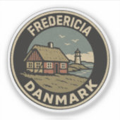 Sticker Fredericia, Danemark Danemark (Devant)