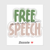 Sticker Free Speech Is a Human Right (Feuille)