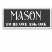 Sticker Freemason (Devant)