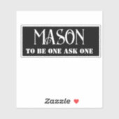 Sticker Freemason (Feuille)