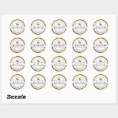 Sticker Freilichen Purim Script avec Or (Feuille)