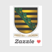 Sticker Freistaat Sachsen (Feuille)