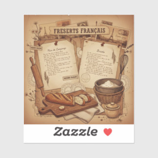 Sticker French Bakery Nostalgia Art